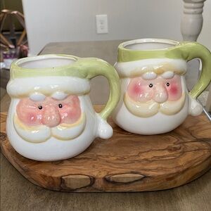 Santa Claus Ceramic Mugs set of 2